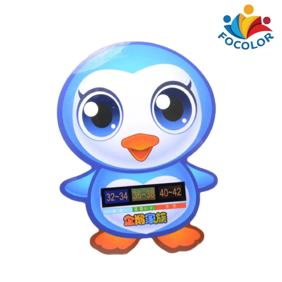 Картина мультфильма термометра ЛКД пластикового материала измеряя карты ПП/ПВК температуры ванны детей свободная от ртуть