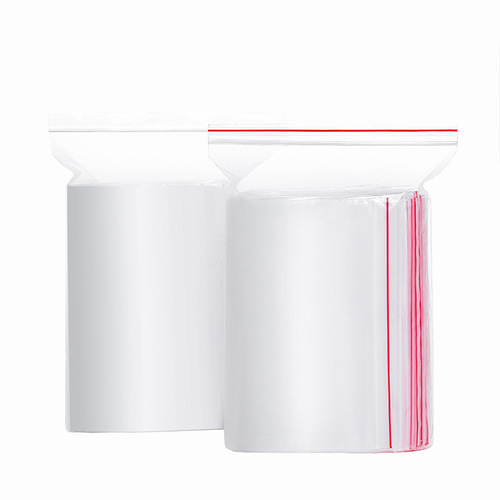 Thickened PE ziplock bag, transparent plastic packaging bag, food seal bag, zipper seal bag, jewelry bag printing