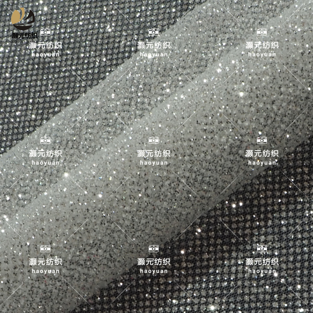 Inventario completo secreto láser de plata esterlina dorado sequinilla malla tela de vestido de boda tela de moda de mujer