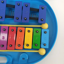 25音塑料盒琴手敲琴打击乐器儿童幼儿园早教教具盒装铝板手敲琴
