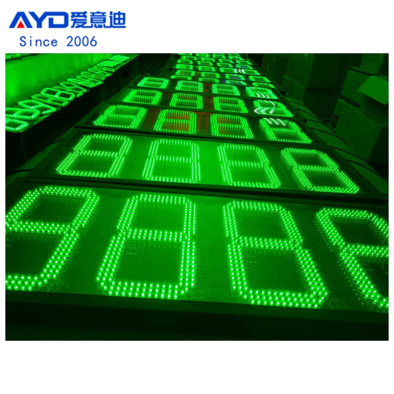 Liaoning Jinzhou gas station price tag LED oil price tag outdoor waterproof LED oil price display wall-mounted