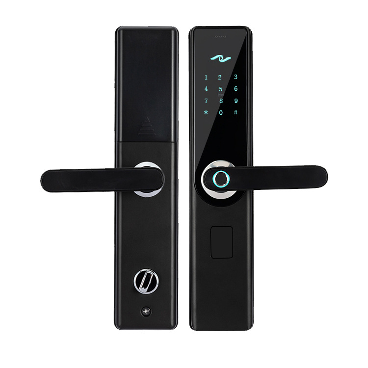 Cerradura dura de la huella dactilar cerradura de fábrica al por mayor antirrobo puerta cerradura inteligente cerradura de la contraseña Apartamento alquiler casa tarjeta de crédito cerradura electrónica