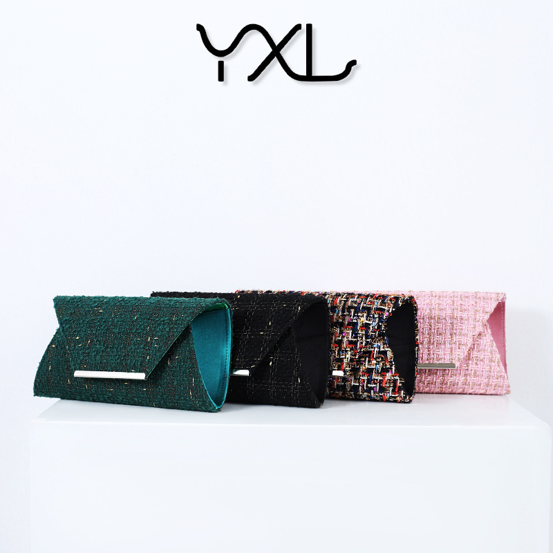 Fabricantes europeos y americanos Chanel estilo tejido cena bolsa Cadena de embrague al por mayor señoras bolsa transfronteriza Venta caliente