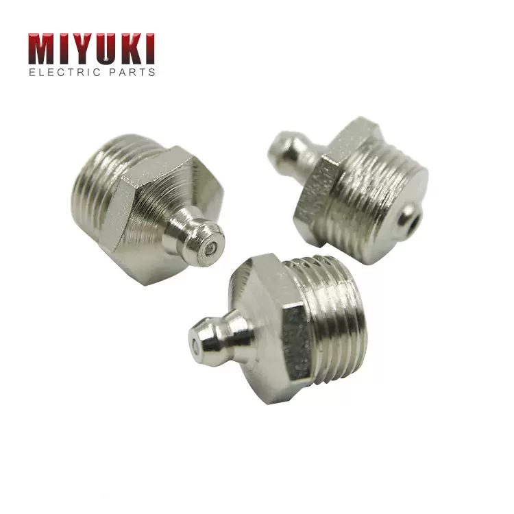 厂家供应平扣式黄油嘴 G1/4铜油嘴 平头型，量大可定 做