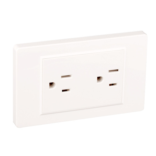 2020 New Model US Standard Style White Multi-function Three-hole Taiwan USB Switch Outlet Direct Supply Manufacturer
