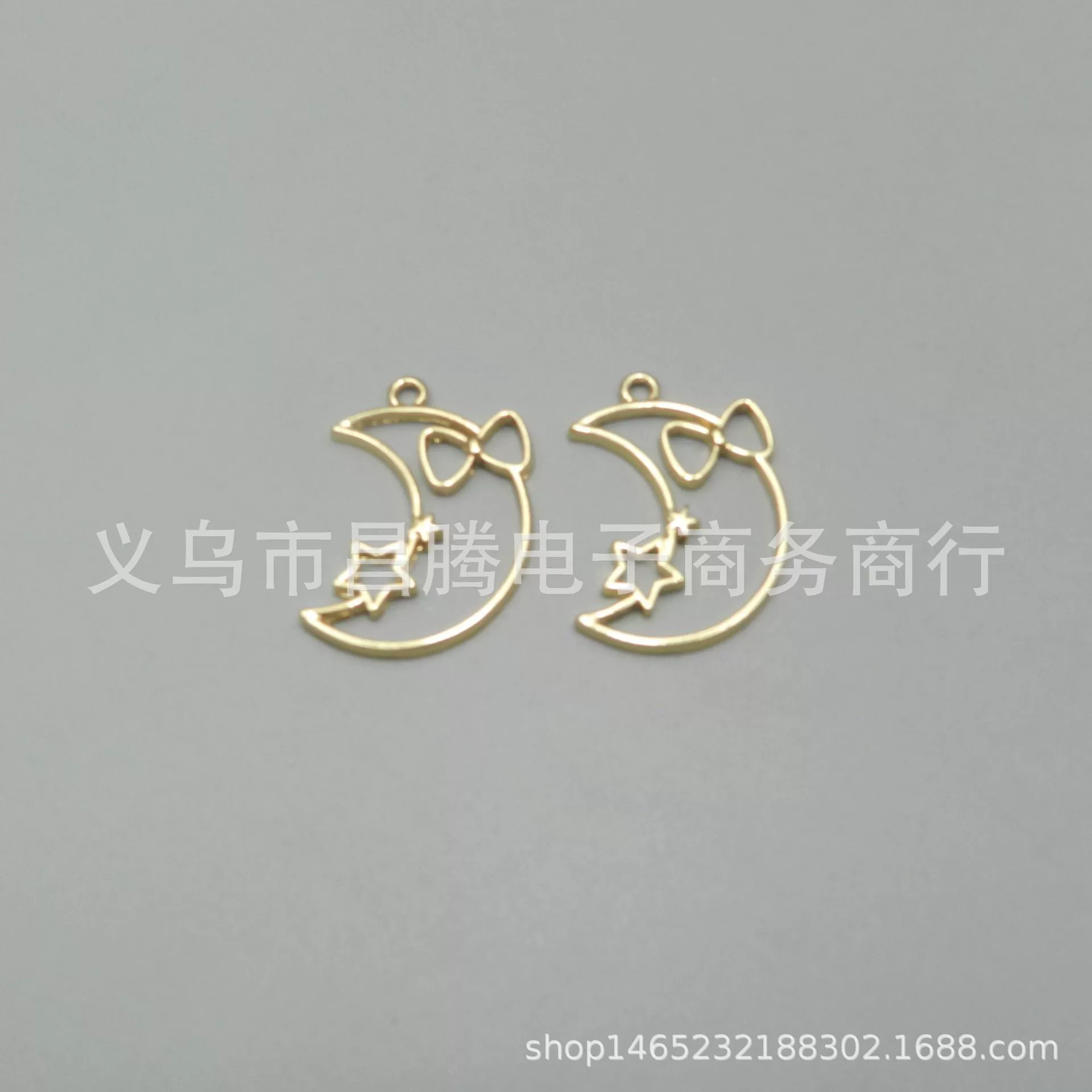 Цвет сохраняя Луна лук УФ Кристалл эпоксидной рамы металла Полые рамы DIY ювелирные аксессуары материал ручной работы