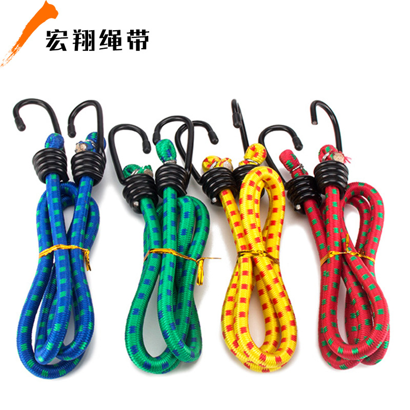 弹力绳厂家批发自行车摩托车多功能圆形捆绑挂钩行李绳绑带松紧