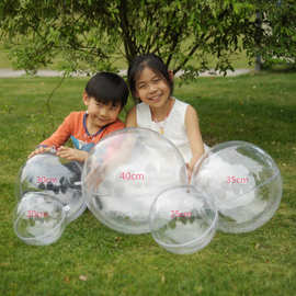 大尺寸节庆装饰透明塑料球亚克力空心圣诞球透明塑料圆球装饰吊球