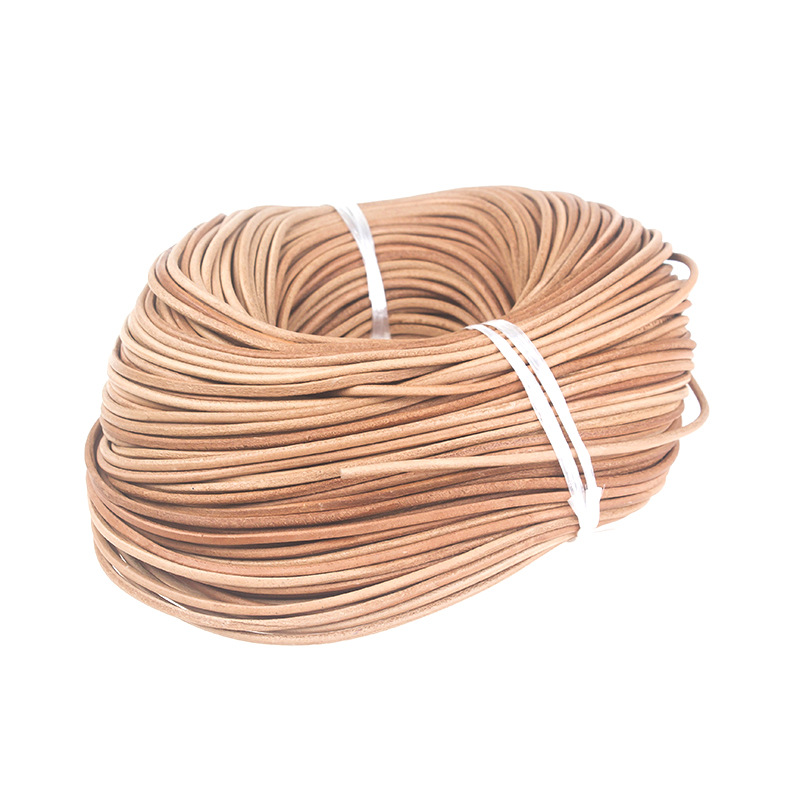 Suministro al por mayor bricolaje Cuero cuero cuerda joyería tejida collar cuerda de cuero una variedad de cuerda de cuero redondo grueso 2-5mm