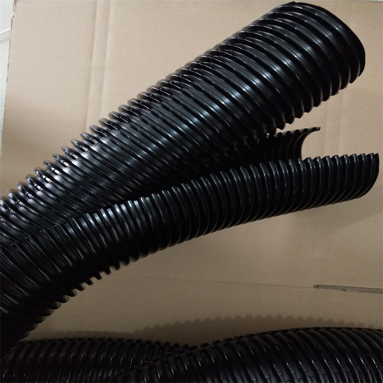 大口径双壁开口波纹管AD80可开式尼龙波纹管厂家销售