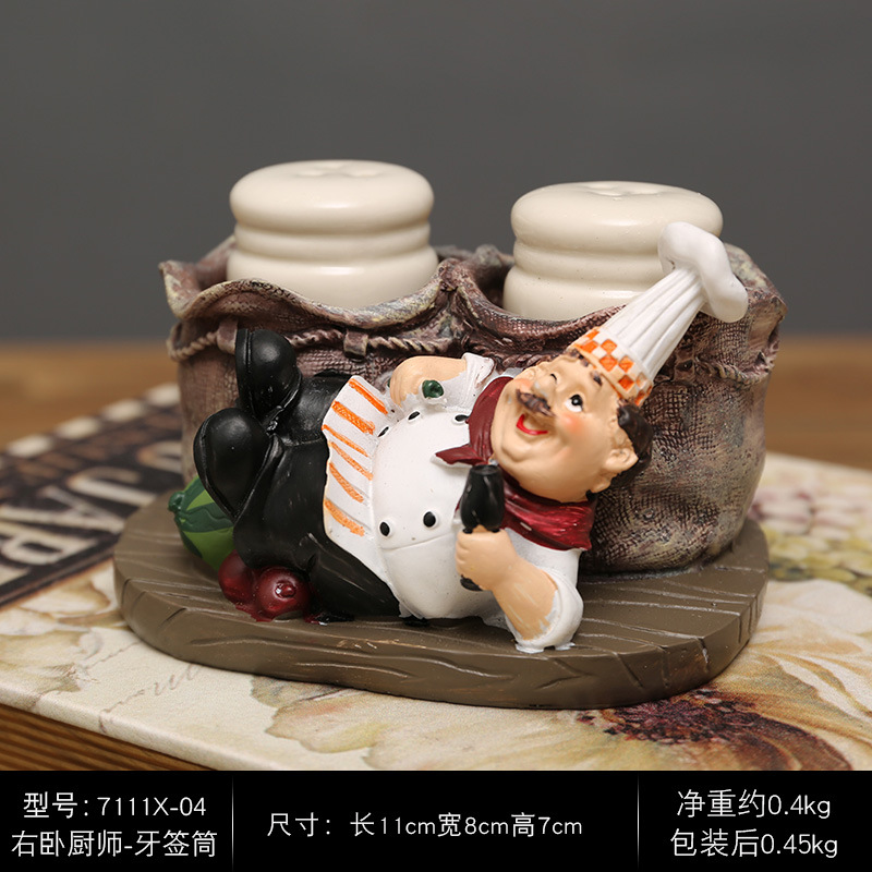 Nordic Wine Rack Chef Ornaments Living Room Wine Cabinet Window Creative Resin Crafts Furniture Decorations 