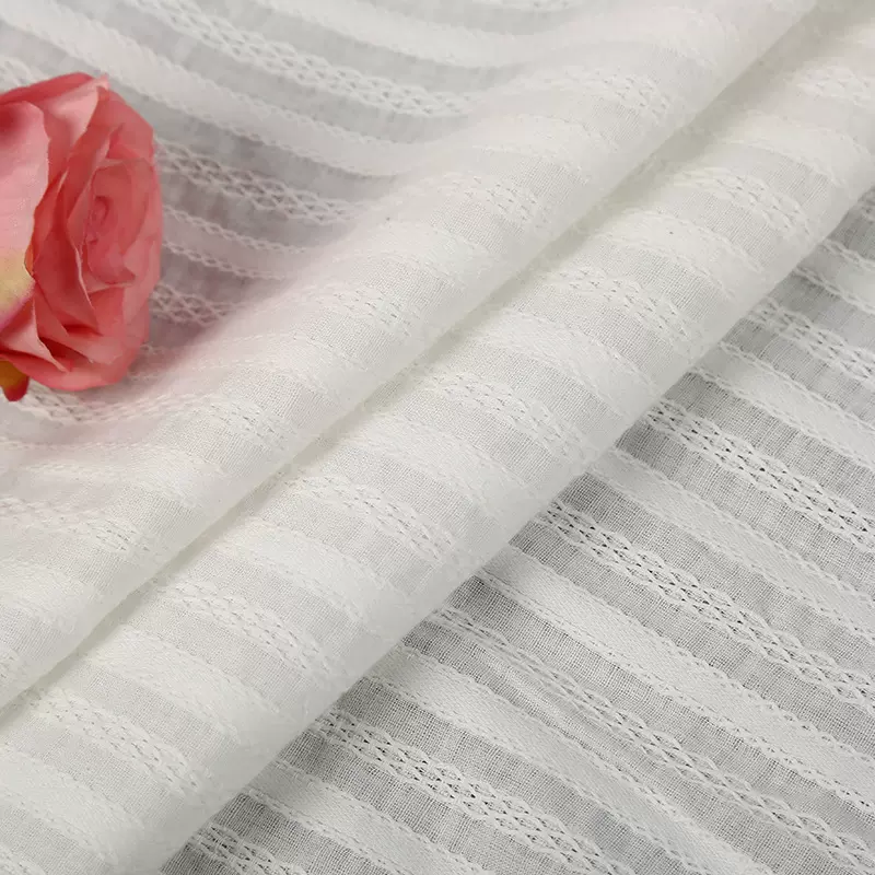 【现货足批】全棉梭织连衣裙睡衣春夏衬衫水洗提花条纹等印花面料