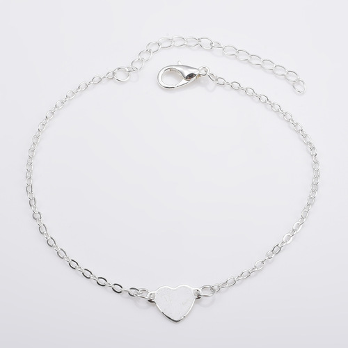 European and American New Products Simple Sexy Heart Shape Love Heart Hand Chain Alloy Bracelet for Women