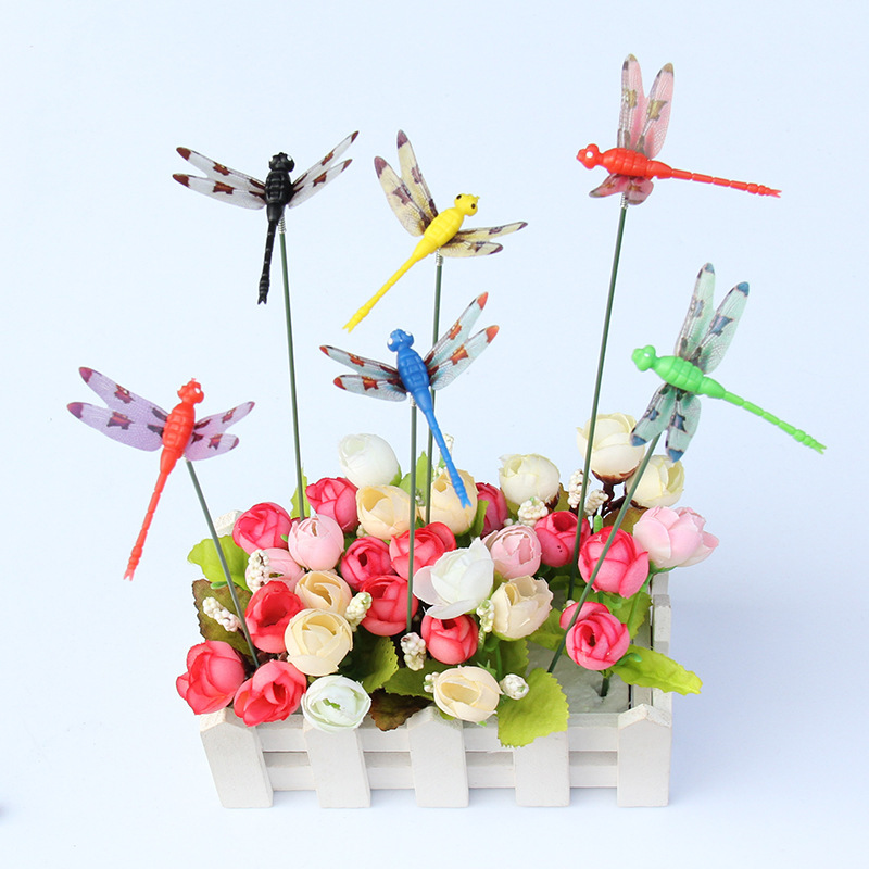 6cm flower Dragonfly insert Rod decoration table decoration garden insert Rod butterfly Dragonfly 3d simulation Dragonfly manufacturers 6cm flower Dragonfly insert Rod decoration table decoration garden insert Rod butterfly Dragonfly 3d simulation Dragonfly manufacturers