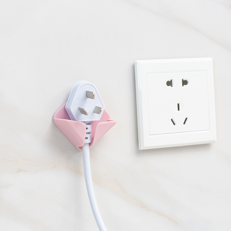 Patente enchufe gancho Punch-libre fuerte potencia transparente pasta de alambre cocina socket rack de almacenamiento creativo Al Por Mayor