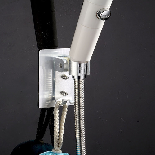 Shower bracket, punch-free hose seat, shower head, shower hook, accessories, adjustable shower head shelf