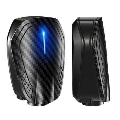 Infrared charging door opening lamp door laser projection lamp wiring-free car led decoration wireless welcome lamp (Other lights) - carbon-fiber-black-please-note-the-pattern-name