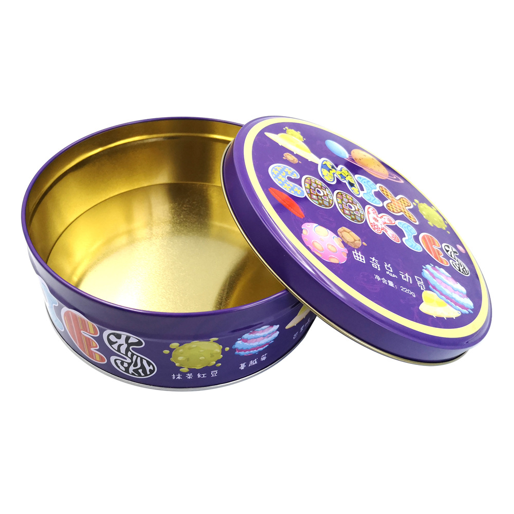 马口曲奇饼干铁盒包装 高档食品铁罐长方形圆形礼品金属盒