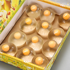 Stall Elastic Smooth Transparent Egg Stress Relief Ball Novel Fun Egg Squeeze Fun Pressure Relief Prank Toy
