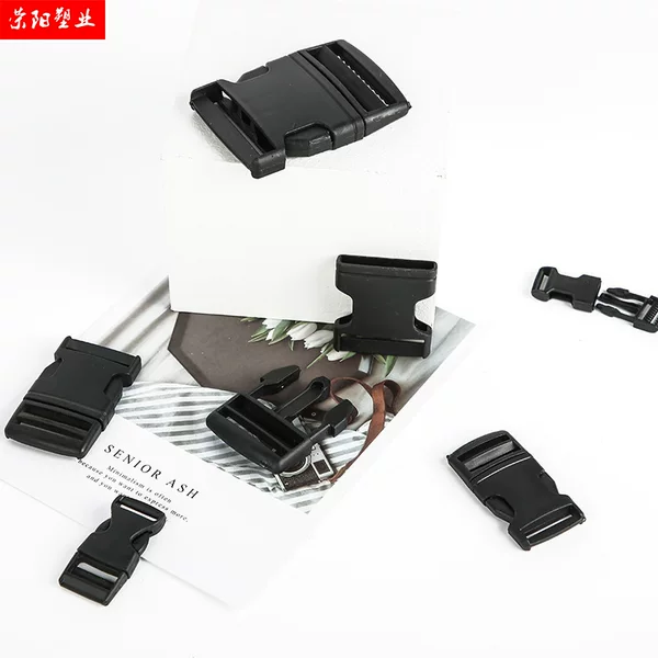 Bag accessories plastic buckle 1.5 cm-5cm black plastic buckle plastic safety buckle backpack adjustment buckle