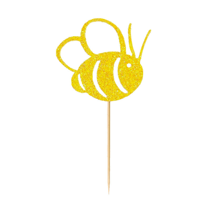 Cumpleaños del bebé ducha partido familia fiesta abeja pescado mariposa glitter pastel tarjeta inserción