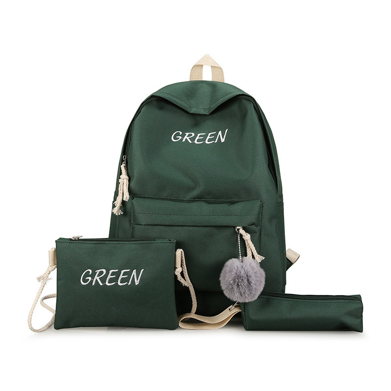 Set de mochilas 3 en 1 unisex – mochila, bolso y estuche, estilo coreano moderno para estudiantes