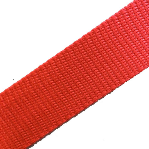 Color 2.5CM, bright color, environmentally friendly and tensile, imitation nylon pet webbing, double bead pattern, thickness 1.5MM