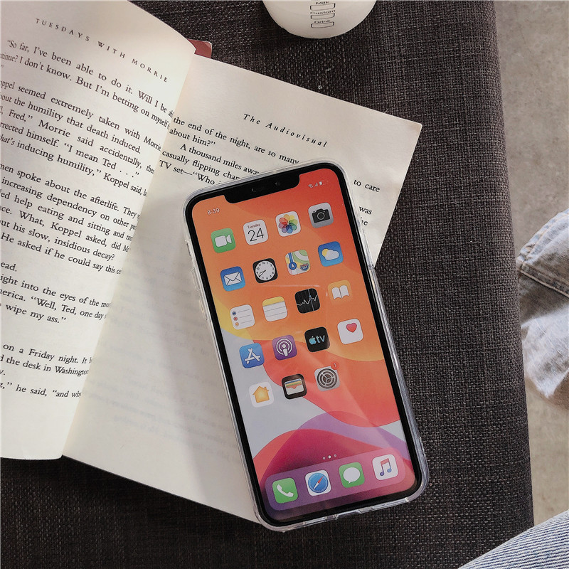 Apple 12pro teléfono móvil Shell personalizado creativo iPhone13 completo cubierto transparente 15 dibujos animados adecuado para 14 hombres y mujeres