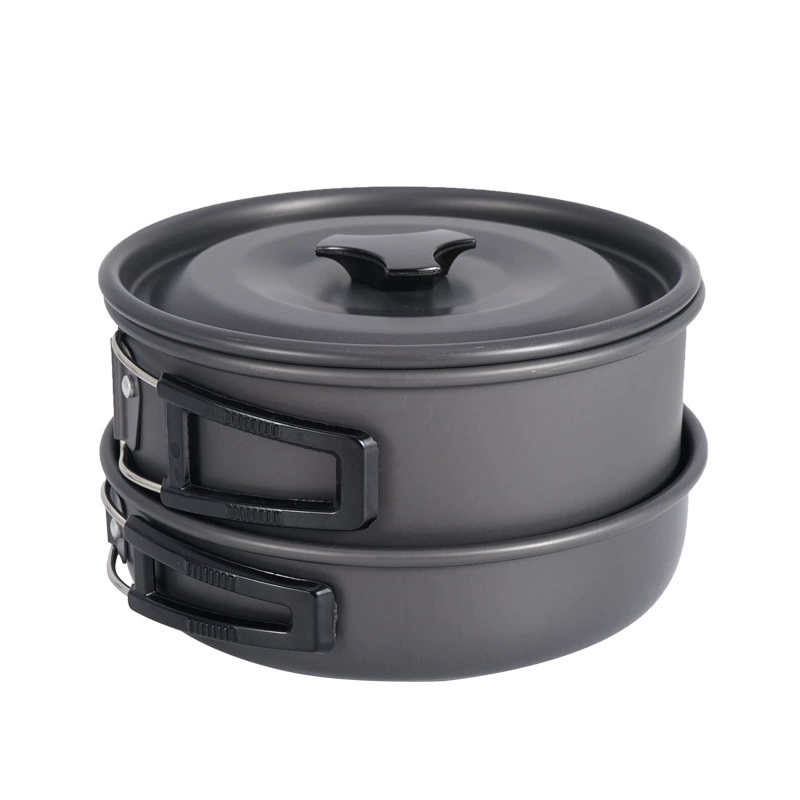 Outdoor dew campaign pot 3-4 people cooking utensils set Camp portable pot folding wild picnic self-driving travel tableware DS300