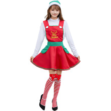 M-XL 新款 日本圣诞节服装 日系甜美圣诞老人派对狂欢表演服 制服