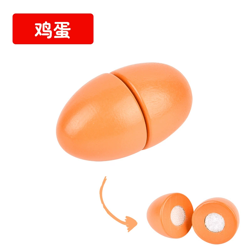Wooden fruit realistic toy for cutting