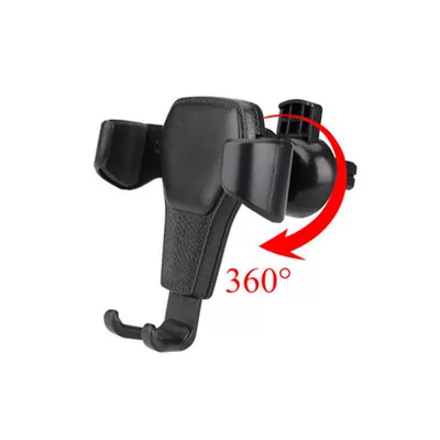 Car phone holder Holder, Air Vent Metal - yc-20000-head-skin-pattern-bracket-black-360-rotation
