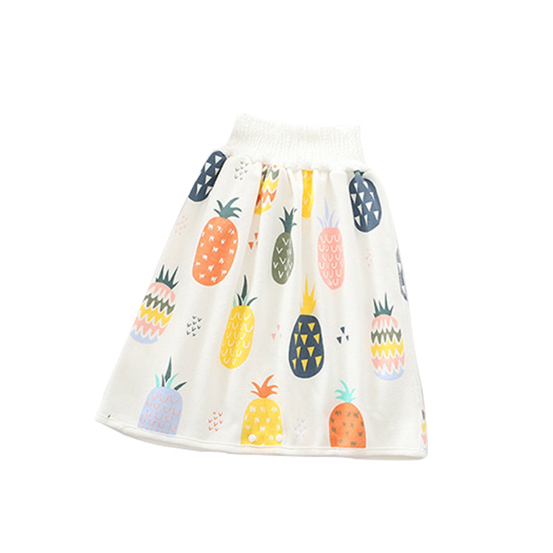 Falda de pañal de bebé pantalones de entrenamiento de baño impermeables para bebés anillo anti-enuresis noche artefacto de orina pañal de tela para niños