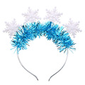 酷莱思特发光头饰6功能雪花头箍圣诞节派对道具毛条葱条发光头箍