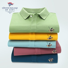 �ļ��¿ɫ������乤װpolo�� ����������T��Ʒ�ƶ���װ