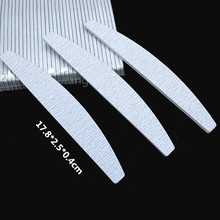 厂家直销 灰白半月指甲挫 搓条砂搓美甲eva指甲锉大量现货供应