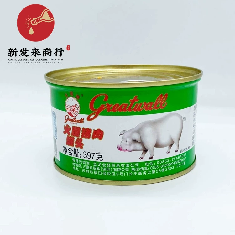 Бесплатная доставка [397 г * 24 банки] фирменная консервированная ветчина и свинина Great Wall