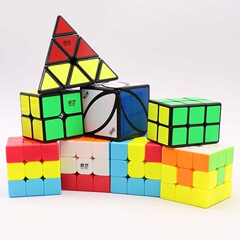 Qiyi Sandwich Burger Wavy Volcano Pyramid Leaves Caterpillar Unicorn Little Red Riding Hood Toddler Rubik's Cube