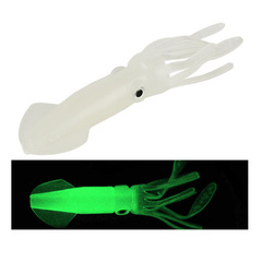 Baoyao wholesale hot selling colorful glow in the dark squid soft bait fishing lure 10cm 8g lure fishing tackle night fishing gear