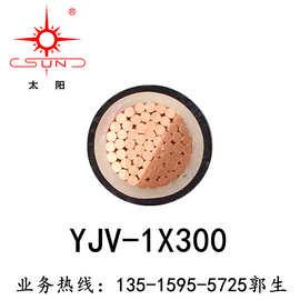 YJV-1*300 南平太阳牌电缆 优质铜芯 阻燃电线电缆 生产厂家
