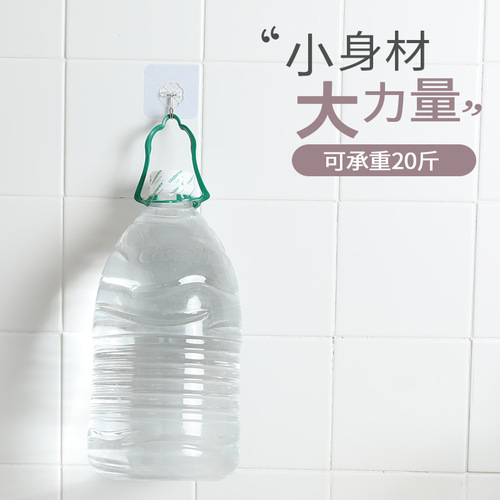 No-punch household vertical hooks, traceless adhesive wall hangings, strong load-bearing adhesive hooks, kitchen door back suction cup hooks