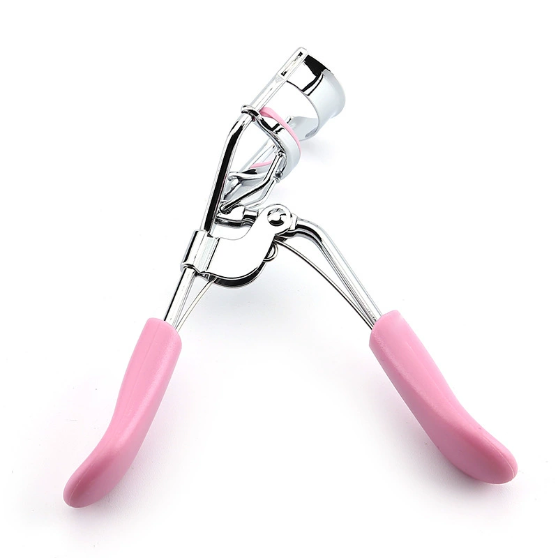 Eyelash Curler, Plastic-Handled Metal Clamp, Compact 8.6 cm, Assorted Colors