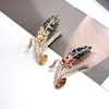Brooch, crystal lapel pin, advanced design pin, accessory, Korean style, light luxury style, trend of season