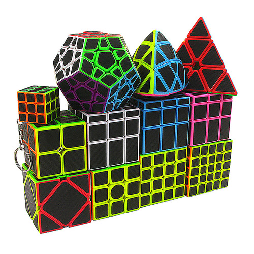 Zcube black carbon fiber series Rubik's cube, second-order, third-order, fourth-order pyramid Rubik's cube and many other Rubik's cubes