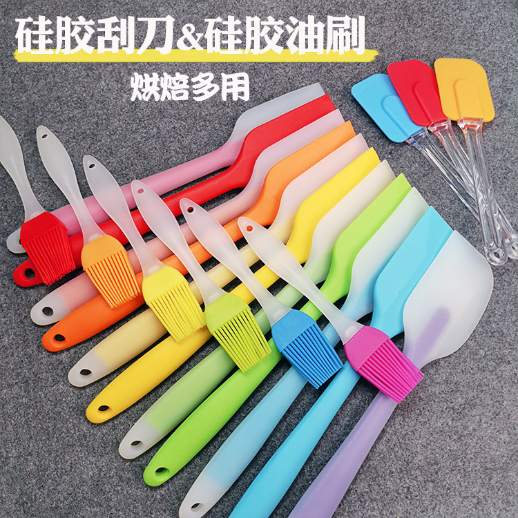 Baking DIY tools cake utensils integrated scraper spatula cake spatula silicone brush oil brush silicone brush