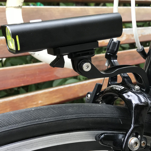 Suitable for BROMPTON small cloth folding/road bicycle front fork light holder GOPRO seat camera holder plus snow dragon