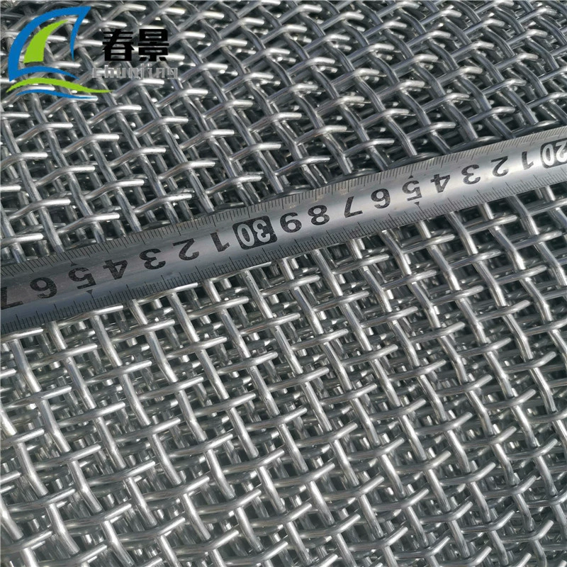 Сетка из нержавеющей стали 304 с квадратными отверстиями, плетеная, волнообразная, для изоляции и защиты железнодорожных путей, размер ячейки 8 мм, диаметр проволоки 3 мм