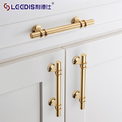 Factory direct sales simple cabinet wardrobe door handle simple Nordic black bathroom cabinet drawer shoe cabinet handle