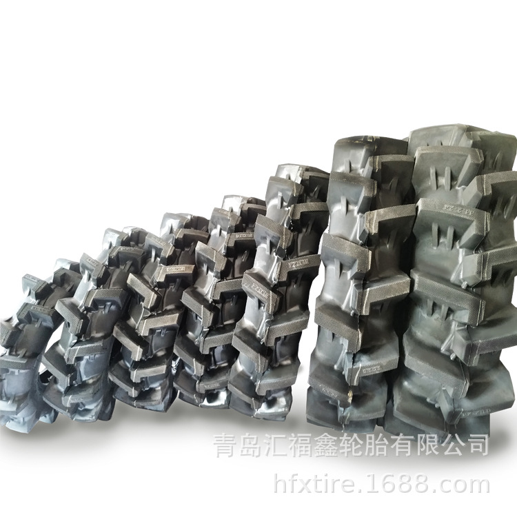 供应农用拖拉机轮胎11.2/12.4-24水稻田高花防陷轮胎PR-1配内胎