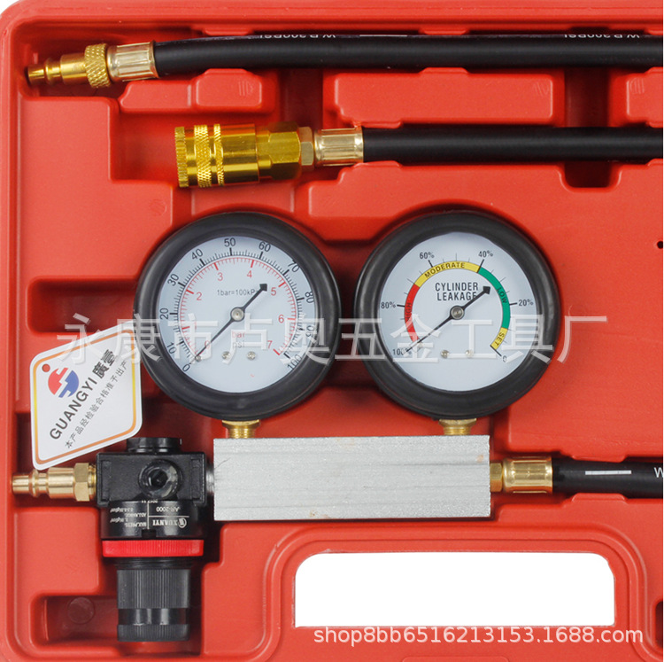 TU-21 Cilindro detector de fugas Instrumento de detección de fugas Motor Manómetro de presión Motor Cilindro herramienta de detección